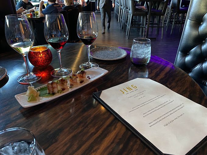 Sushi and wine at Jing Downtown Summerlin (Happy Hour Vegas photo)