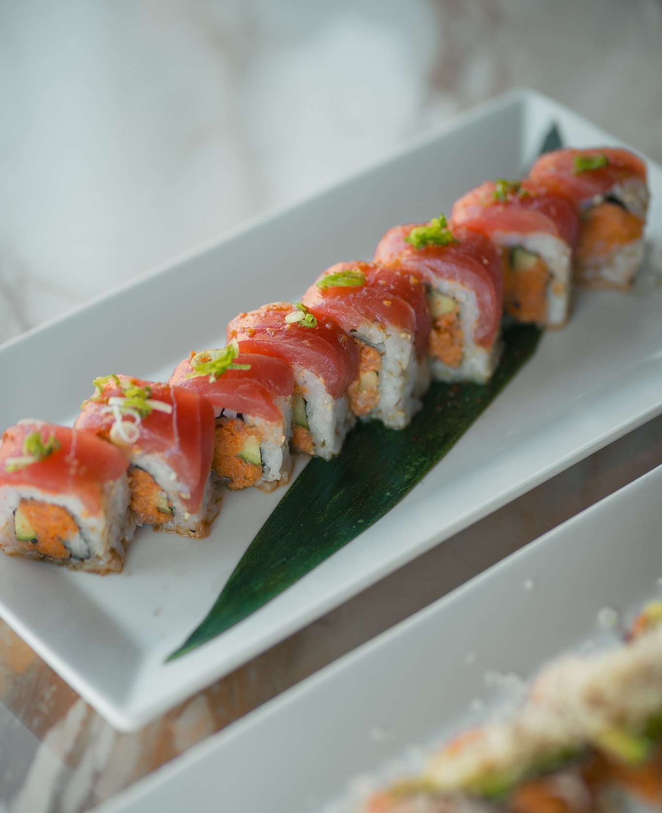 Plated specialty sushi roll (official Sushi Azayaka gallery photo)