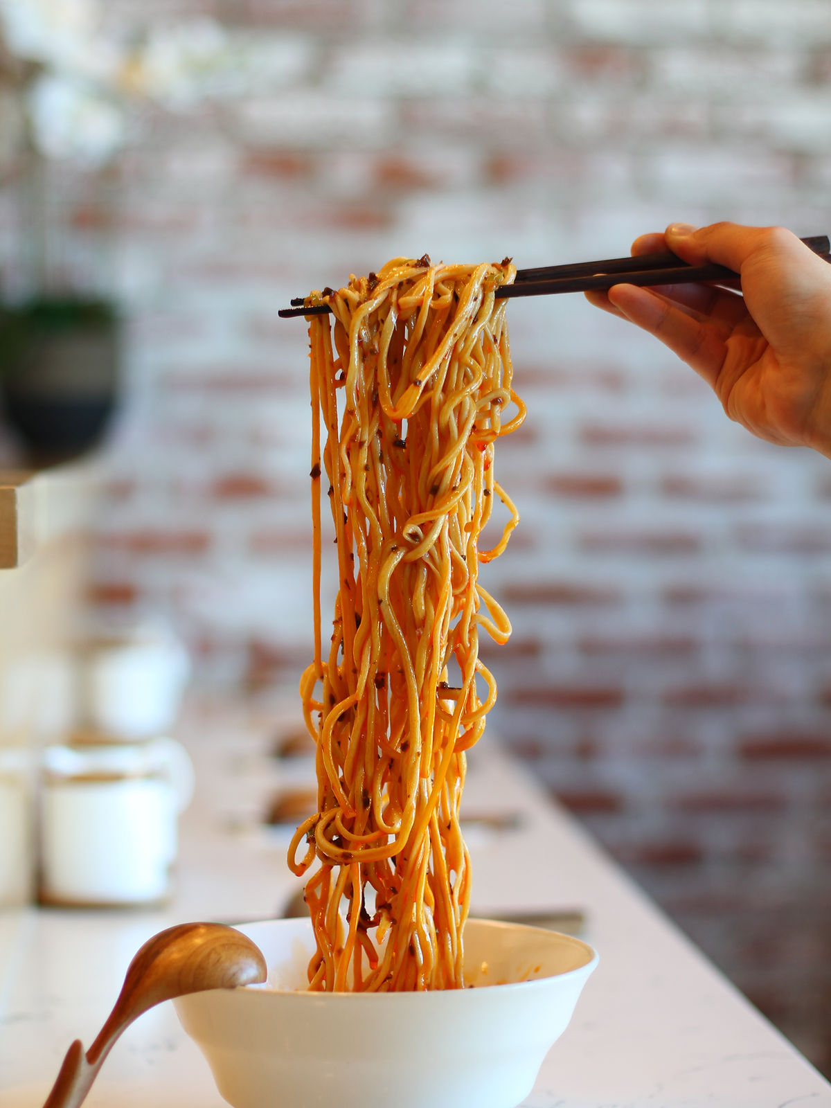 Hand-pulled noodles at Shang Artisan Noodle (official brand photo)